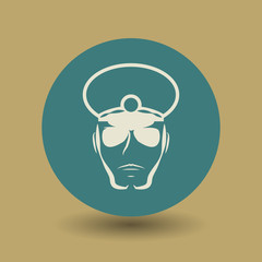 Policeman symbol, vector