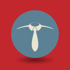Tie symbol, vector