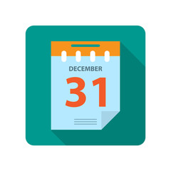 Flat new year calendar