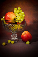 Grapes and apples