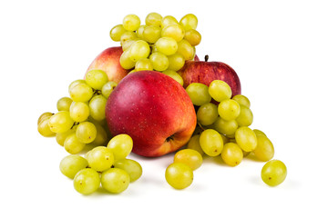 Grapes and apples