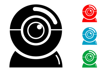 Pictograma webcam con varios colores