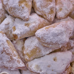 skaltsounia, greek Christmas sweet pies, jam filled 