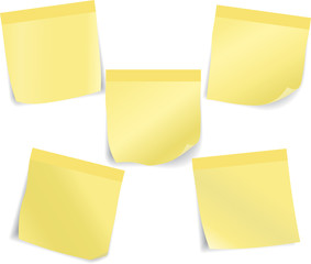 Fototapeta premium Set of stick notes. Vector illustration