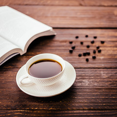 Black coffee cup