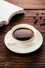 Black coffee cup