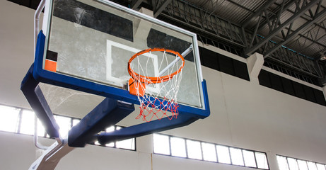Basketball hoop in the  gym © torsak