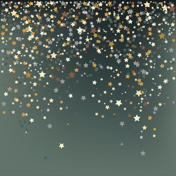 Confetti, New Year's celebration - vector background