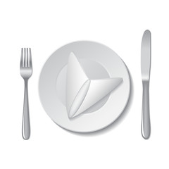 White empty plate