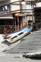Fototapeta na wymiar Fishing boats on the Island of Crete