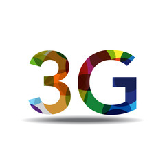 3G Sign Colorful Vector Icon Design