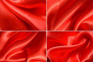 Set satin fabric texture background