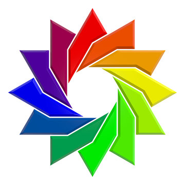 Dodecagram - 012B - RYGB