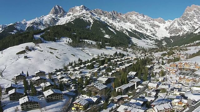 aerial, aerial view,  austria, alps