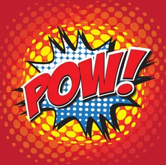 POW! Formulierung Comic-Sprechblase im Pop-Art-Stil © ritchyme