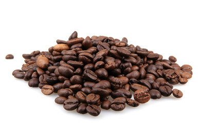 coffee beans isolated on white background