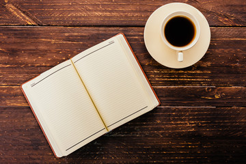 Coffee and book