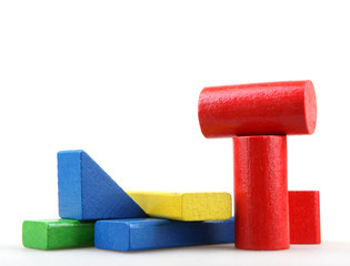 Wooden building blocks