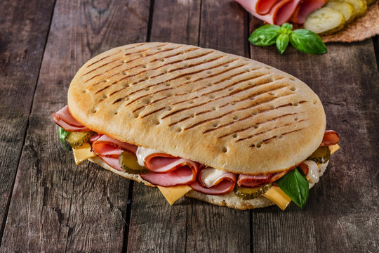 Panini With Ham And Cheese