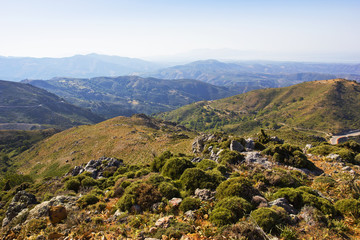 Fototapeta na wymiar beautiful mountain landscape in Greece