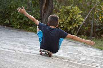 boy with skateboard
