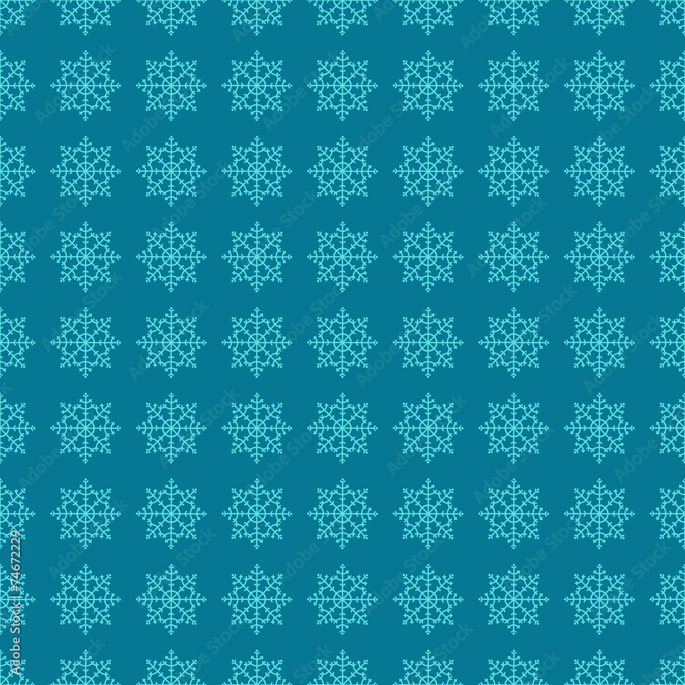 Poster Snowflake seamless pattern. Design template