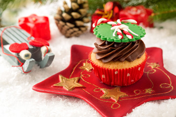 festive cupcake