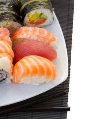 lunch with  sushi dish - obrazy, fototapety, plakaty