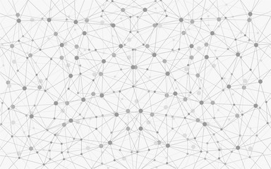 Grayscale Geometric Connection Background