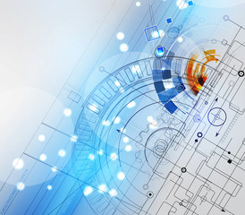 abstract technology background Business & development direction