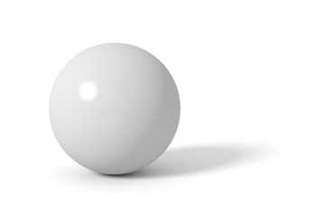 Grey glossy sphere