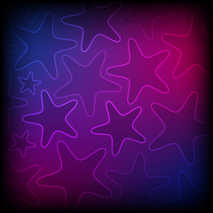 Abstract glowing stars background