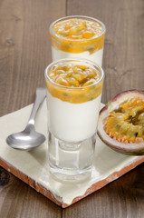 passion fruit and organic yogurt