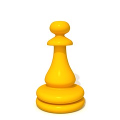 Chess Pawn 3d illustration