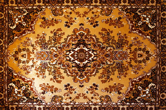 old carpet with national ornament