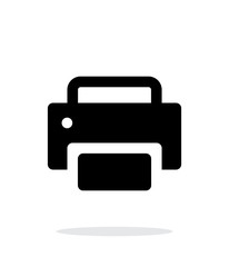 Print icon on white background.