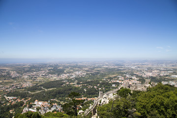 View of the Moors Castle in Sintra, Portugal