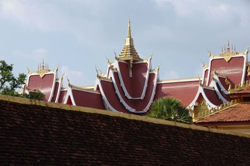 Temple bouddhiste à Vientiane, Laos