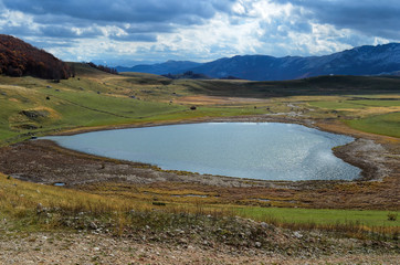 Heart shape lake