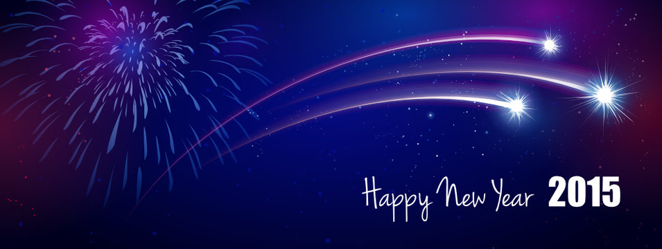 Feuerwerk 2015 Happy New Year