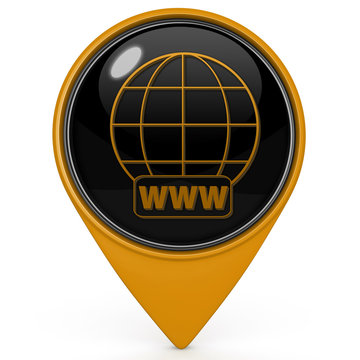 www pointer icon on white background