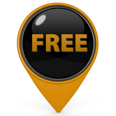free pointer icon on white background