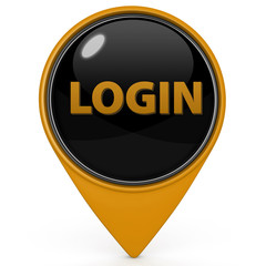 login pointer icon on white background