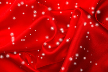 Red silk fabric background