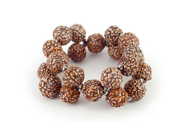 brown wooden beads bracelet