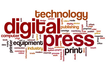 Digital press word cloud