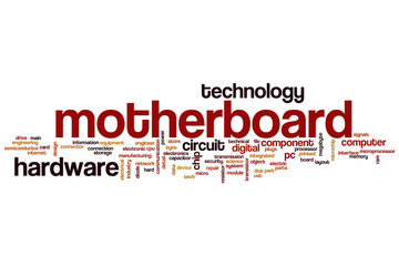 Motherboard word cloud