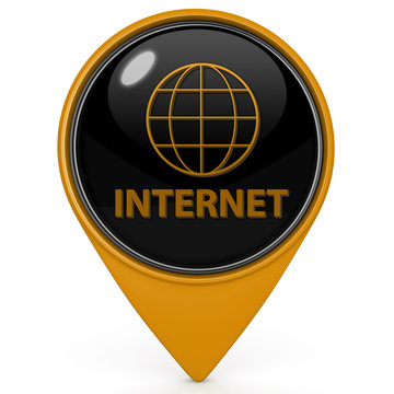 inernet pointer icon on white background