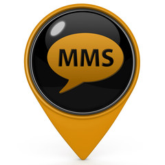 mms pointer icon on white background