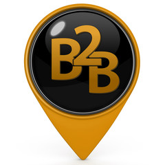 B2B pointer icon on white background